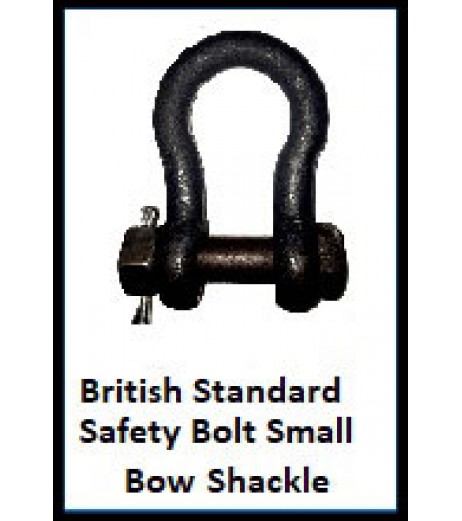 British Standard Small Bow Shackle Safety Bolt Type