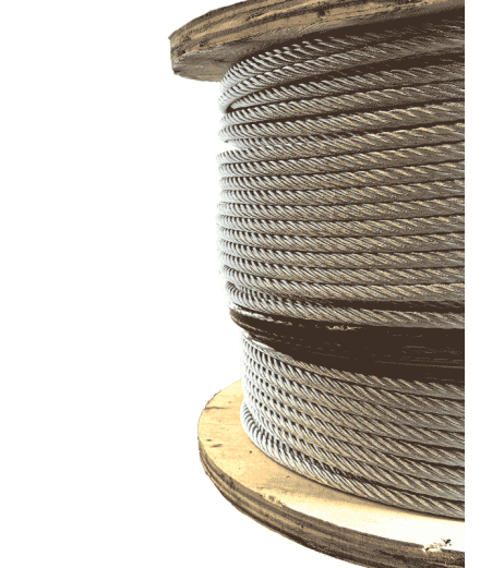 4mm 7x7 Galvanised Wire Rope - Wire Core