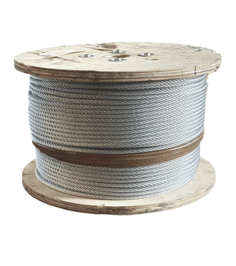 10mm 7x19 Galvanised Wire Rope - Wire Core